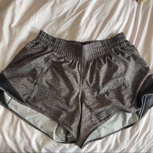 Lululemon grey hotty hot shorts